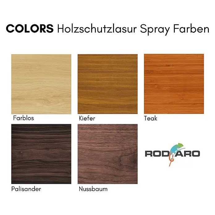 COLORS Holzschutzlasur Spraydose 400ml Nussbaum - 