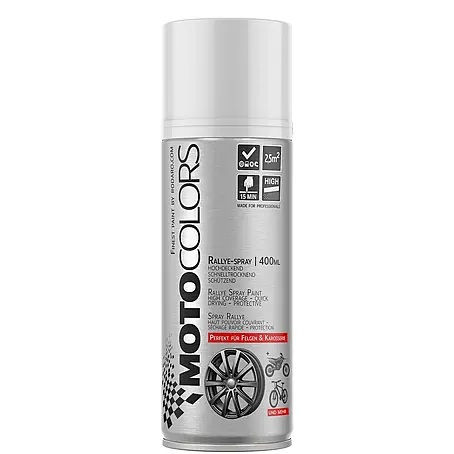 MotoColors  Farbspray MotoSpraylack Ralley 400ml Sprühfarbe Weiss Glanz