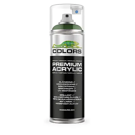 Colors  Farbspray Premium Acrylic Sprühfarbe 400ml RAL 6002 Laubgrün Glanz