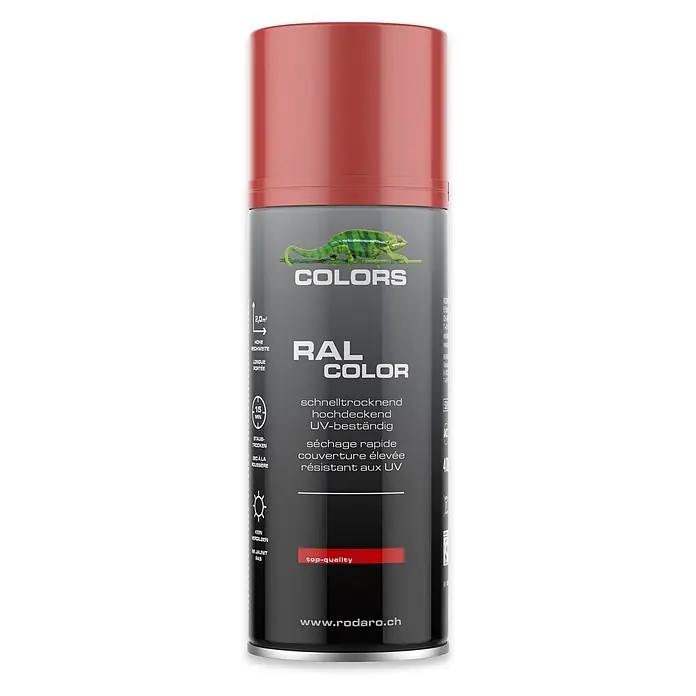 COLORS Sprühlack 400ml RAL3000 Feuerrot Glanz - 
