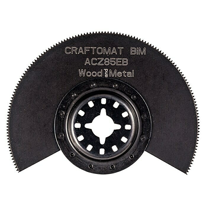 Craftomat Segmentsägeblatt ACZ 85 EBDurchmesser: 85 mm, Holz/Metall/Kunststoff Front View