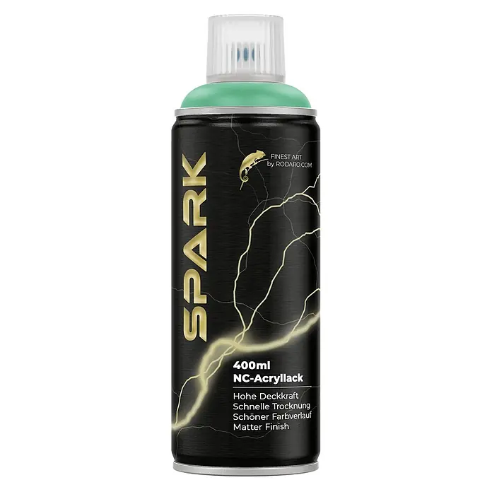 Spark Farbspray Sprühfarbe 400ml Matte Farbe Mentholgrün - Mentholgrün, Sprühdose