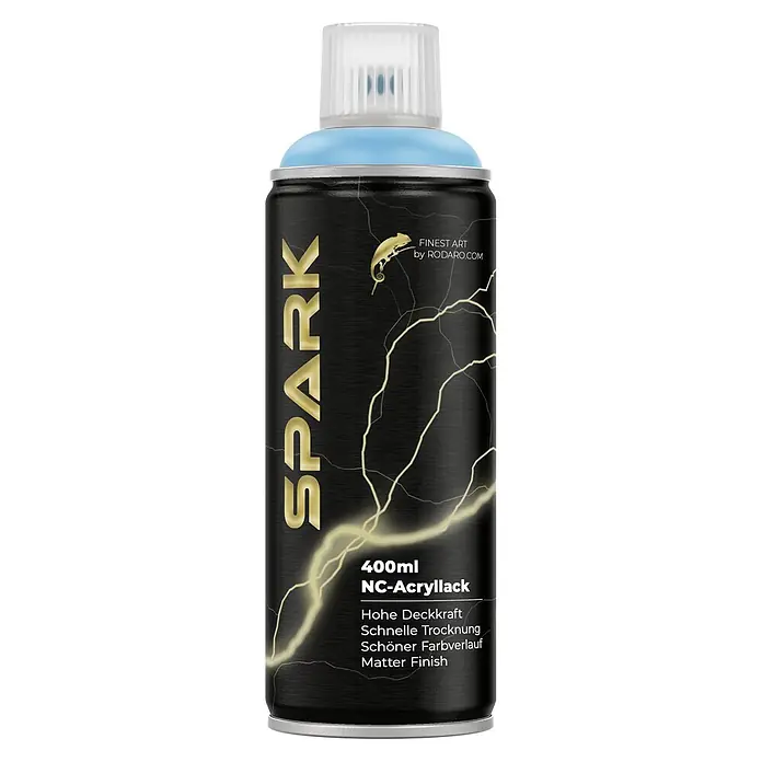SPARK Sprühfarbe 400ml Matte Farbe Hellblau - 