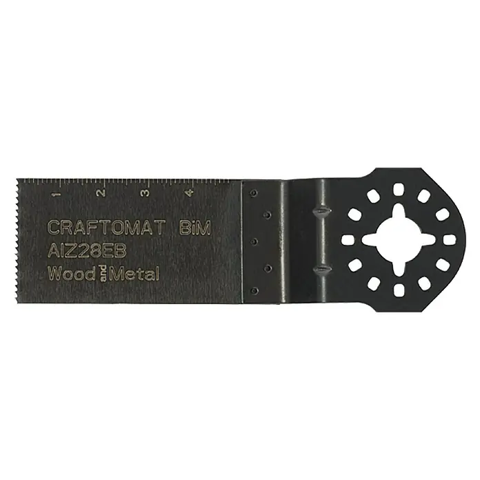Craftomat Tauchsägeblatt AIZ 28 EB - 50 x 32 mm, Holz/Metall/Kunststoff - Oszillierende Sägeblatt für Holz und Metall, CRAFTOMAT BIM AIZ28EB, ideal für präzise Schnitte.