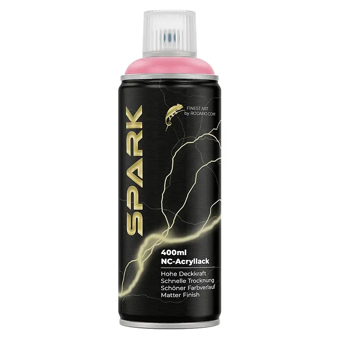 SPARK Sprühfarbe 400ml Matte Farbe Zartrosa - 