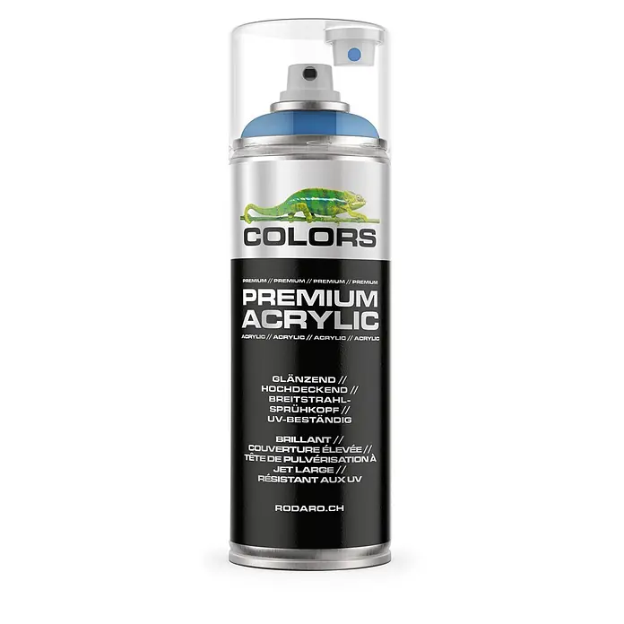 Colors Farbspray Premium Acrylic Sprühfarbe 400ml RAL 5012 Lichtblau Glanz - RAL 5012 - Lichtblau Glanz, Sprühdose