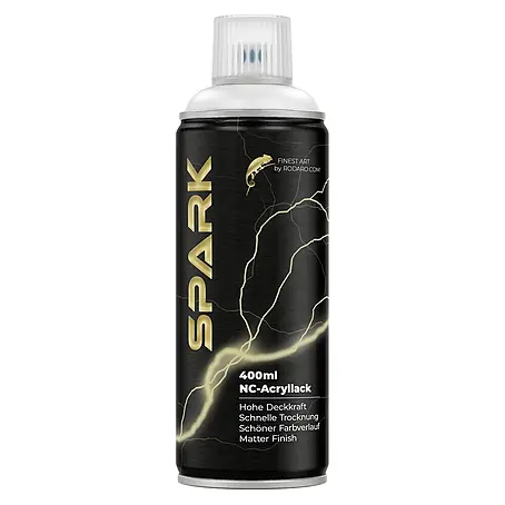 SPARK Sprühfarbe 400ml Matte Farbe Reinweiss