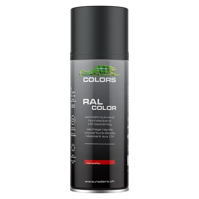COLORS Sprühlack 400ml Schwarz Matt - 