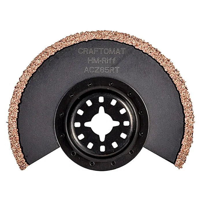 Craftomat Segmentsägeblatt ACZ 85 RT - Durchmesser: 85 mm, Fliesenfugen - Oszillierende Sägeblattaufnahme, speziell für Craftomat HM-RIFF ACZ85RT Sägeblätter, ideal zum Schneiden harter Materialien.