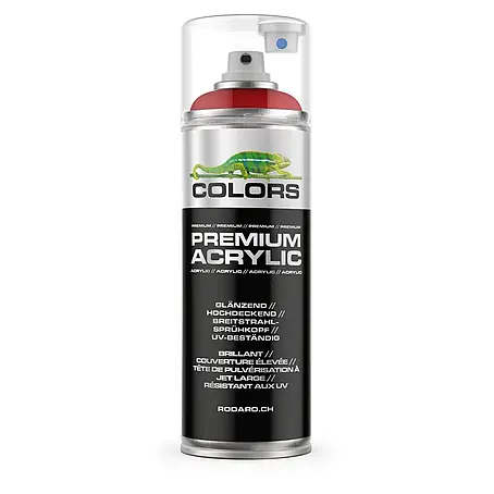 COLORS Premium Acrylic Sprühfarbe 400ml RAL 3020 Verkehrsrot Glanz