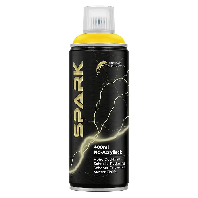SPARK Sprühfarbe 400ml Matte Farbe Blitzgelb - 