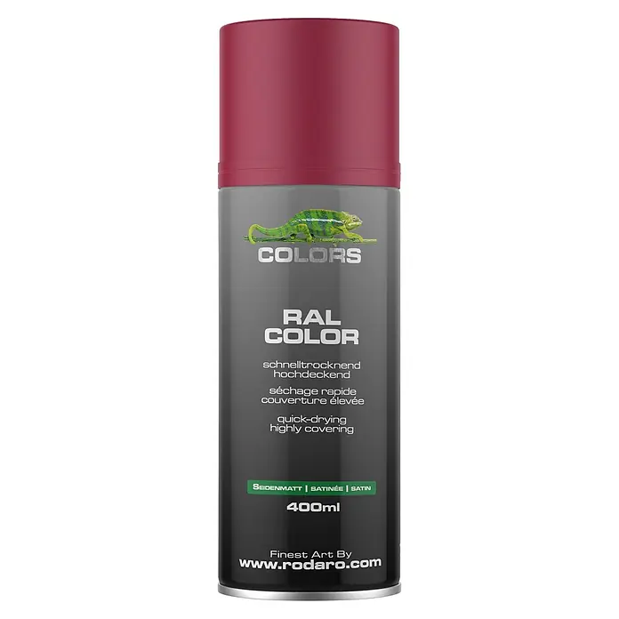 COLORS Sprühlack 400ml  RAL3003 Rubinrot Seidenmatt - 