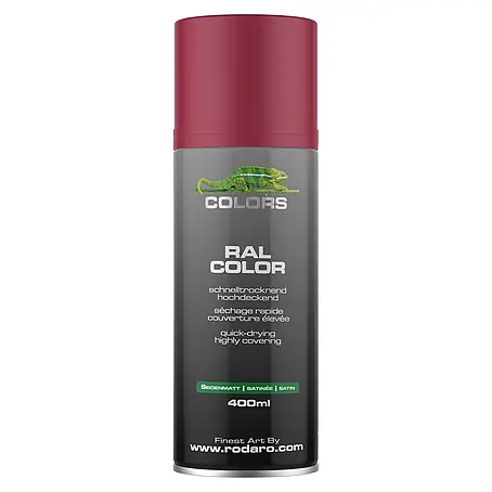 COLORS Sprühlack 400ml  RAL3003 Rubinrot Seidenmatt