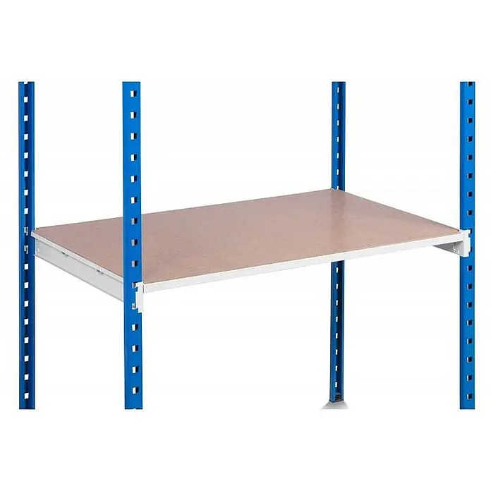 Proregal Schwerlastregal MAXIMUS Pro - H x B x T: 300 x 100 x 60 cm, Traglast pro Boden: 286 kg, Anzahl Böden: 4 Stk., Stecken, Lichtblau/Lichtgrau