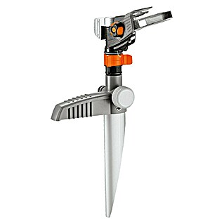 Gardena Premium Aspersor de impacto (25 ° - 360 °, PVC metalizado, Estaca)
