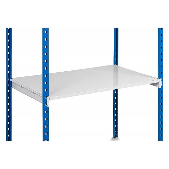 Proregal Schwerlastregal MAXIMUS Pro - H x B x T: 240 x 100 x 40 cm, Traglast pro Boden: 286 kg, Anzahl Böden: 7 Stk., Stecken, Lichtblau/Lichtgrau