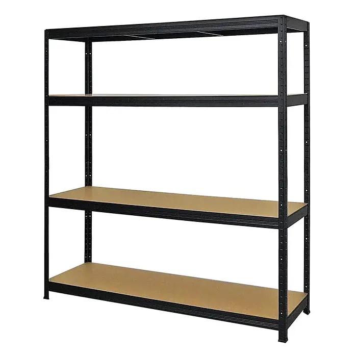 Mega Deal | 2x Schwerlastregal Giant Elephant | HxBxT 160x150x45cm | Fachlast 200kg | Schwarz - 