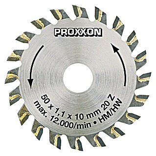 Proxxon Kreissägeblatt No 28017 (50 mm, Durchmesser Aufnahmebohrung: 10 mm, Anzahl Zähne: 20 Stk.)