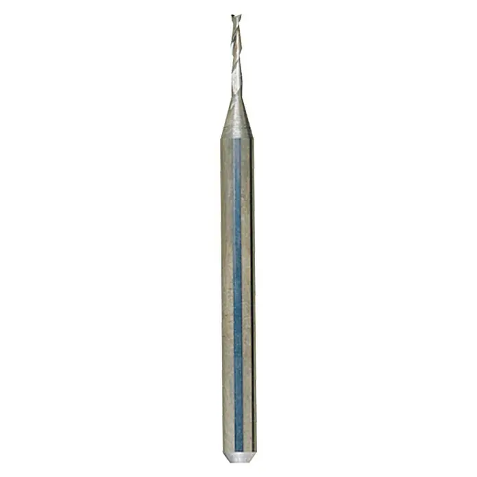 Proxxon Hartmetall-Fräser No 28759 - Durchmesser Kopf: 2 mm, Arbeitslänge: 12 mm - Detaillierte Aufnahme eines hochwertigen Gravierstichels, ideal für feine und präzise Gravurarbeiten in verschiedenen Materialien.