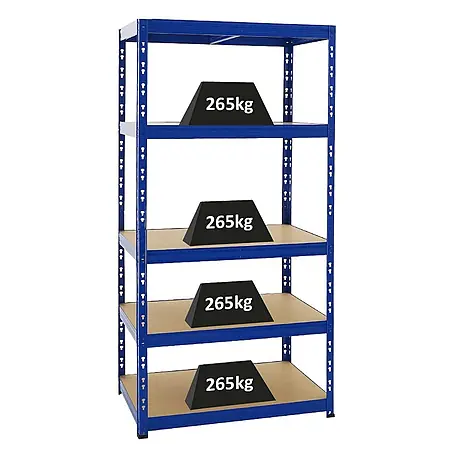 Schwerlastregal Tiger | HxBxT 180x90x60 cm |  Fachlast 265kg | Blau