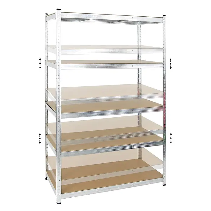 Mega Deal 2x Kellerregal GORILLA | HxBxT 180x120x60cm | Fachlast 175kg | Verzinkt | Garagenregal Schwerlastregal Werkstattregal Lagerregal Steckregal - 