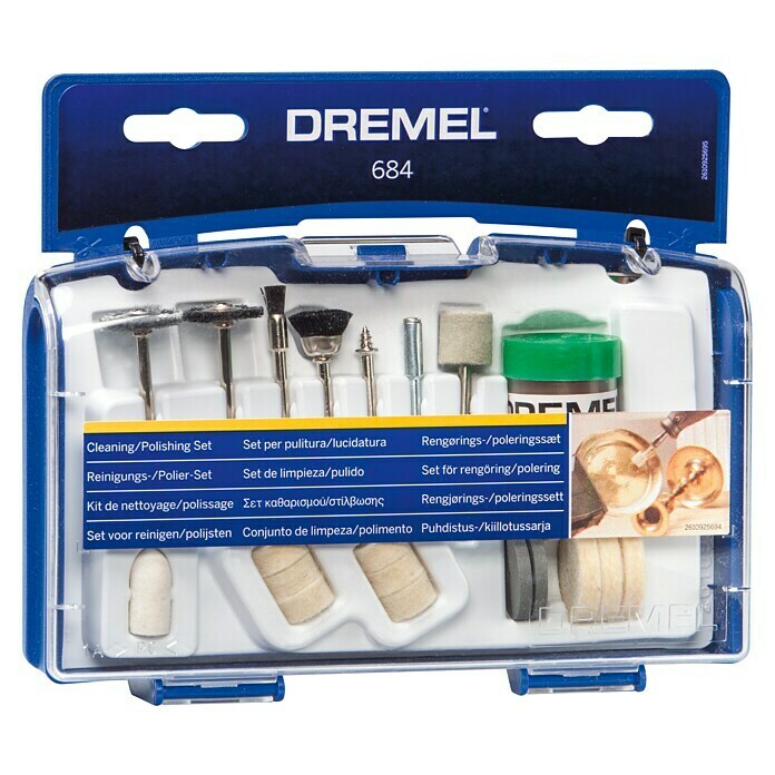 Dremel Polier-Set Mod. 68420 -tlg. Front View