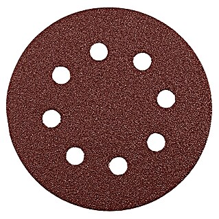 Craftomat Disco abrasivo con base adherente (Diámetro: 125 mm, Grano: 80, 25 pzs.)