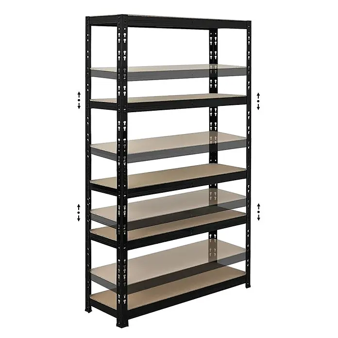 Mega Deal | 2x Schwerlastregal APOLLO | HxBxT 150x90x30cm | Fachlast 175kg | Schwarz - 