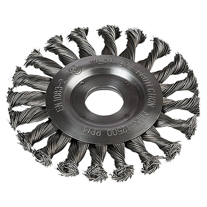Craftomat Cepillo de disco de alambre (Apto para: Amoladoras, Alambre trenzado, Diámetro de perforado: 22,23 mm)