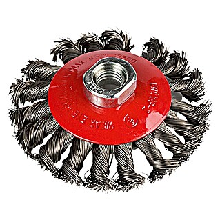 Craftomat Kegelstaalborstel (Passend bij: Haakse slijper, Gevlochten, Diameter: 100 mm)