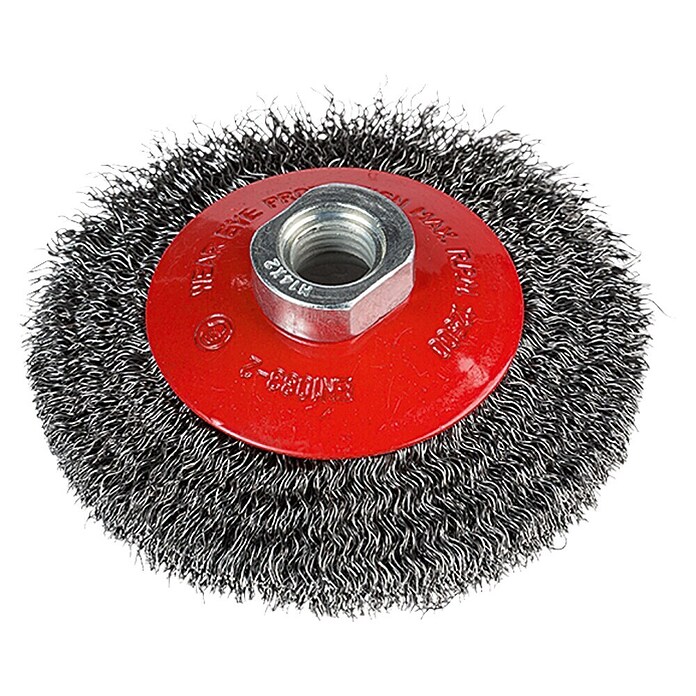 Craftomat Kegelstaalborstel (Passend bij: Haakse slijper, Golvend, Diameter: 100 mm)