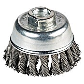 Craftomat Cepillo de copa con alambre (Específico para: Amoladoras, Alambre trenzado, Diámetro: 65 mm)