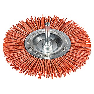 Craftomat Nylon schijfborstel (Passend bij: Boorhouder, Diameter: 100 mm, Diameter schacht: 6 mm)