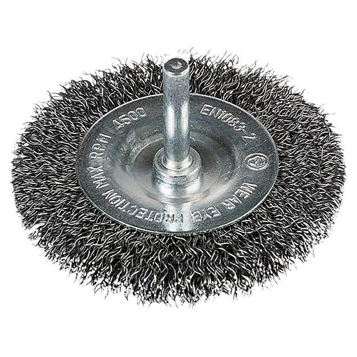 Craftomat Schijfborstel (Passend bij: Boorhouder, Diameter: 75 mm, Diameter schacht: 6 mm)