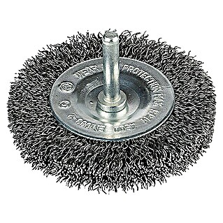 Craftomat Cepillo de disco de alambre (Específico para: Portabrocas, Diámetro: 100 mm, Ancho: 20 mm)