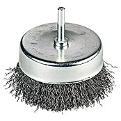 Craftomat Cepillo de copa con alambre (Apto para: Portabrocas, Diámetro: 80 mm, Ondulado)