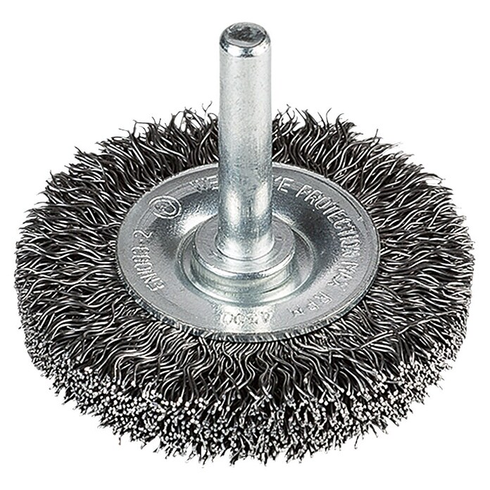 Craftomat Scheiben-Drahtbürste (Passend für: Bohrfutter, Durchmesser: 50 mm, Breite: 12 mm, Gewellt)