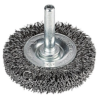 Craftomat Scheiben-Drahtbürste (Passend für: Bohrfutter, Durchmesser: 50 mm, Breite: 12 mm, Gewellt)