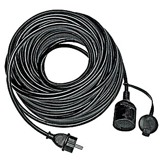 Gumeni produžni kabel (25 m, IP44, Crne boje, H05RR-F3G1,5)