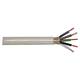 Izolirani kabel za vlažne prostorije (NYM-J5G2,5, Duljina: 10 m, Sive boje)