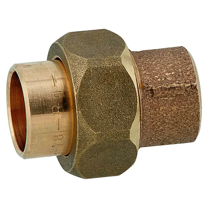 Rohrverschraubung 4340g - Durchmesser: 18 mm - Messing-Rohrverschraubung mit Innengewinde und Sechskantmutter, ideal für Sanitär- und Heizungsinstallationen. Robuste Ausführung.