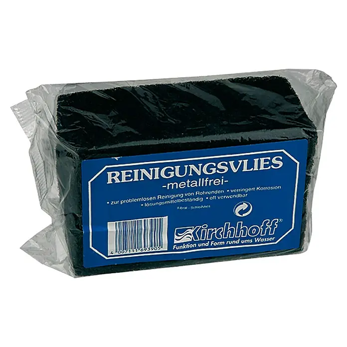 Reinigungsvlies - 10 Stk. - Reinigungsflies -metallfrei- von Kirchhoff, zur problemlosen Reinigung von Rohrenden, lösungsmittelbeständig und oft verwendbar.