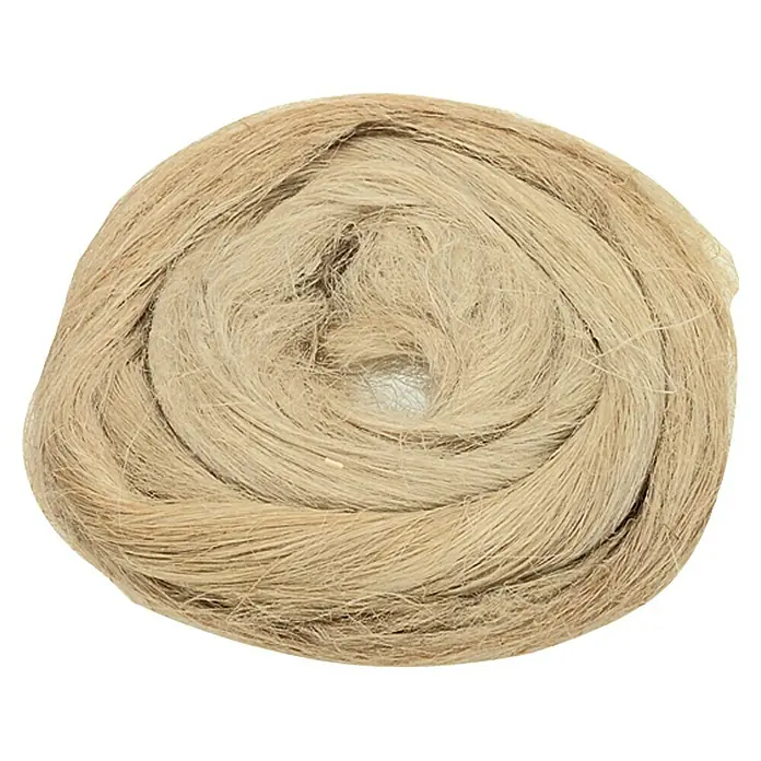 Dichtungshanf - 40 g - Ein Knäuel aus naturbelassenem Hanfseil, ideal für Bastelarbeiten, Dekorationen oder als rustikales Verpackungsmaterial.