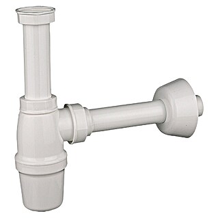 Admiral Waschtisch-Siphon (1 ¼″, Durchmesser: 32 mm, Kunststoff, Weiß)