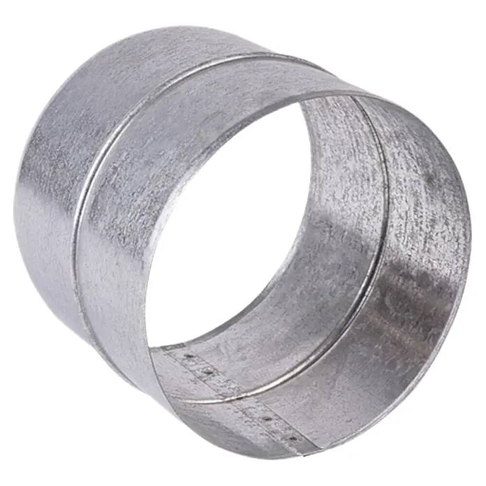 Air-Circle Schlauchverbinder - Durchmesser: 125 mm, Verzinkt - Diagonale Ansicht