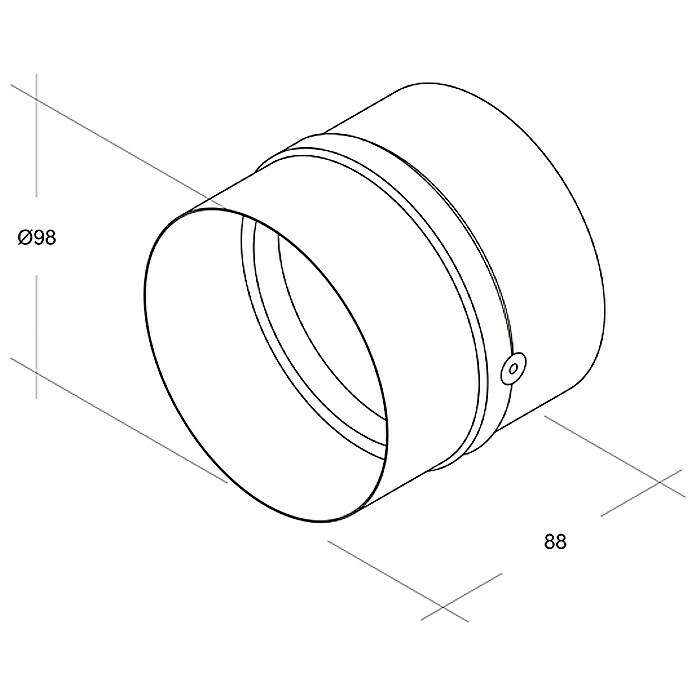 Air-Circle Rückluftsperrklappe (Durchmesser: 100 mm, Mit Rückstauklappe)