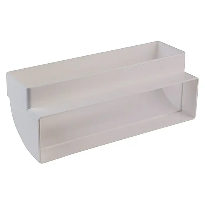 Air-Circle Flachkanal-Bogen - 220 x 54 mm, Senkrecht - Aufnahmevorrichtung für Schubladensysteme. Geeignet für verschiedene Schubladen-Typen und -Größen, einfache Installation und Handhabung.
