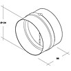 Air-Circle Rückluftsperrklappe (Durchmesser: 125 mm, Mit Rückstauklappe)