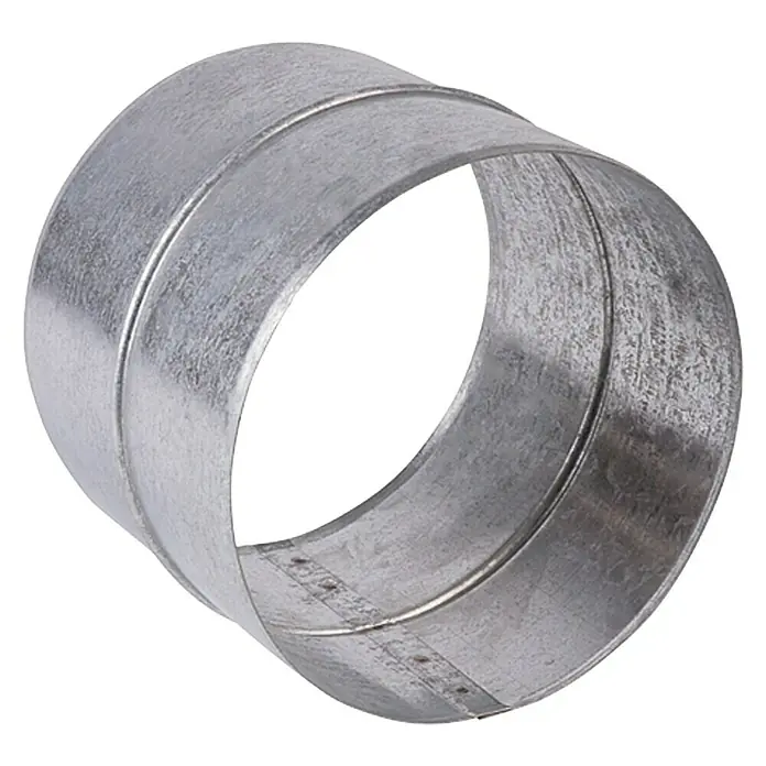 Air-Circle Schlauchverbinder - Durchmesser: 150 mm, Verzinkt - Metallischer Kanalverbinder zur Verbindung von Lüftungsrohren, ideal für den Einbau in Lüftungsanlagen. Das verzinkte Material sorgt für Langlebigkeit.