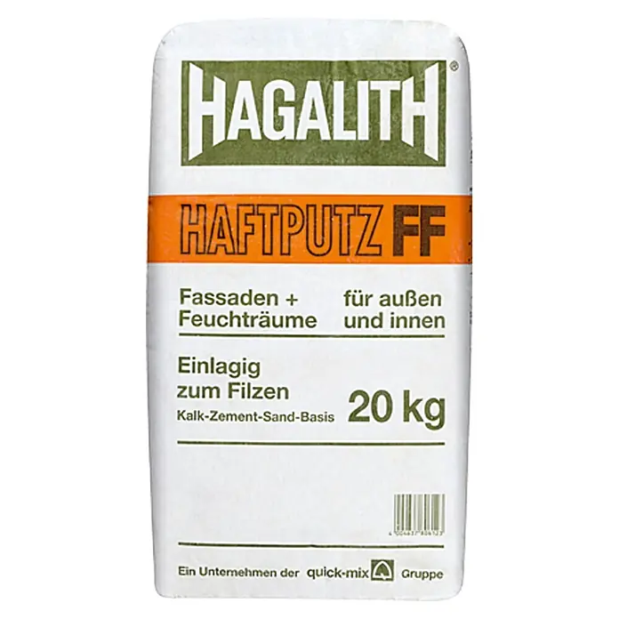 Quick-Mix Hagalith Kalkzement-Haftputz FF - 20 kg - Vorderansicht